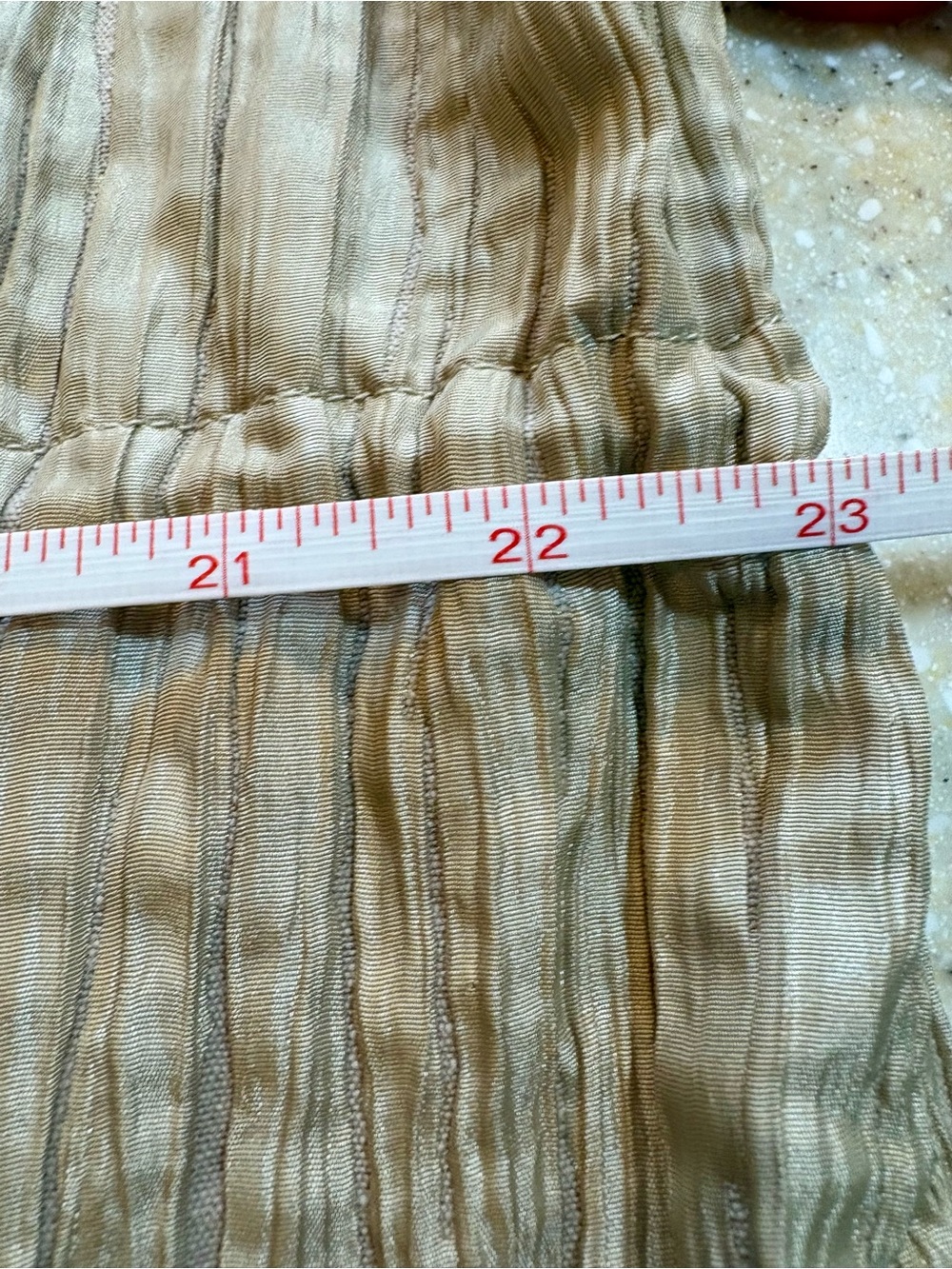 Ruby Rd Woman Tan / Gold Crinkle Zip Jacket Plus Size 20W Utility Jacket - Picture 11 of 13